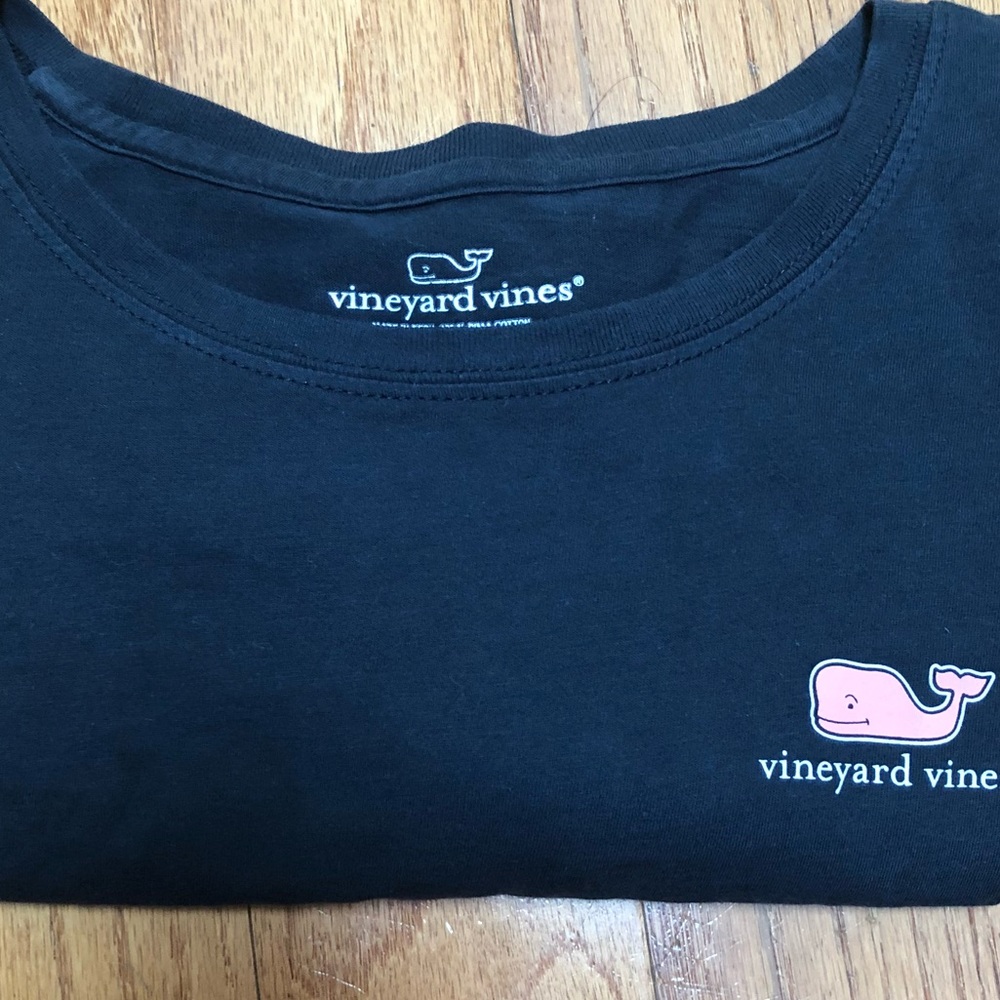 long sleeve vineyard vines navy tee SZ SM